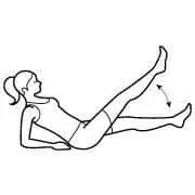 Luce abdominales de modelo con 6 ejercicios para el six-pack 5 Tijera