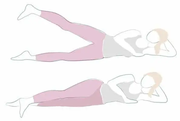 Entrenamiento Glúteos y Muslos firmes para mujeres 9 Elevación lateral