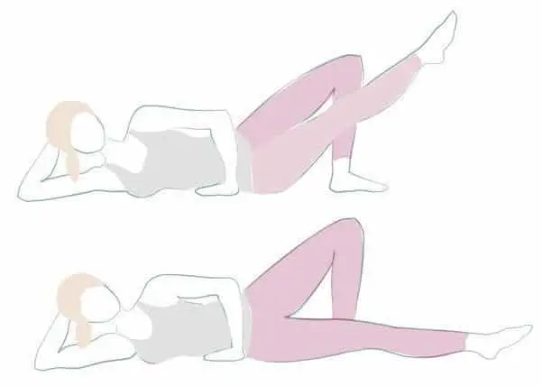 Entrenamiento Glúteos y Muslos firmes para mujeres 10 Elevación cruzada