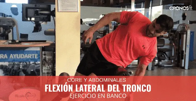 Flexión lateral del tronco en banco 6 Flexión lateral del tronco en banco 5