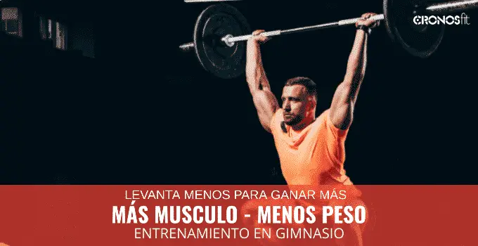 Como ganar más músculo con menos peso en el gimnasio 2 Como ganar más músculo con menos peso en el gimnasio 2