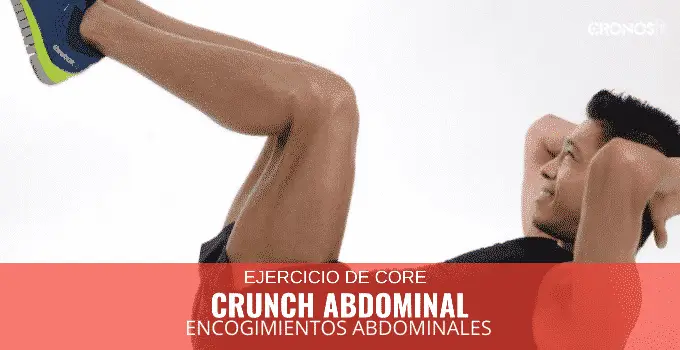 Encogimiento abdominales o crunch 12 Crunch abdominal