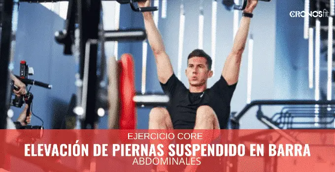 Elevaciones de piernas suspendido en barra 5 Elevación de piernas suspendido en barra