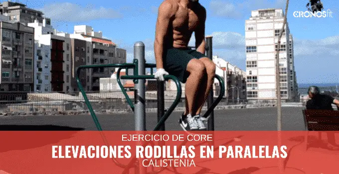 Elevaciones de rodillas en paralelas 18 Elevaciones de rodillas en paralelas