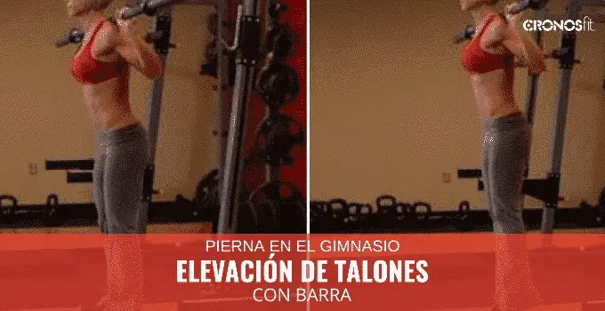 Elevación de talones con barra 3 Elevación de talones con barra