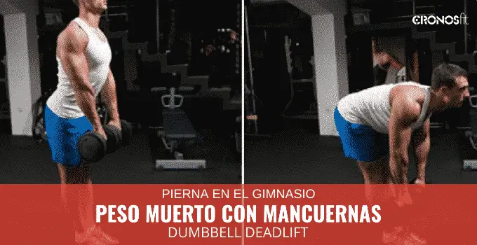 Peso muerto con mancuernas 10 Peso muerto con mancuernas