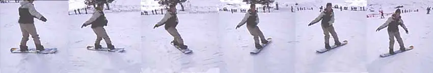 Aprende a girar en Snowboard 5 Giro Toeside