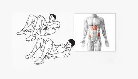 Rutina definitiva para abdominales six pack 9 Toque de tobillos. Rutina definitiva de abdominales.