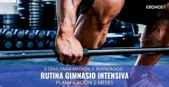 Rutina intensa 3 dias