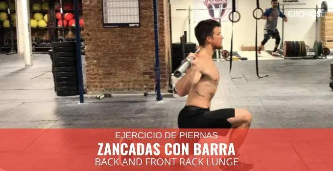 Zancadas con barra 10 Zancadas con barra