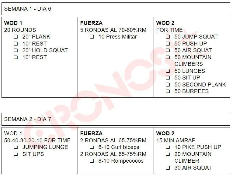 Plan de entrenamiento Coronavirus en casa 2 Semanas | Edición Especial 15 Rutinas Cross Tranning Coronavirus 3