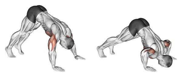 Flexiones en Pika o Pike Push up 6 Pike push up normal