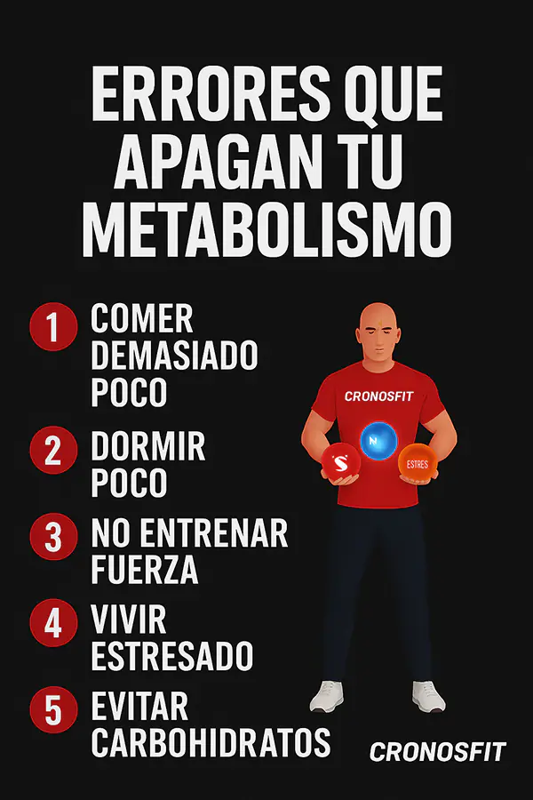 Metabolismo y longevidad: la verdadera causa de tu metabolismo lento (y cómo acelerarlo sin dietas extremas) 7 Errores que apagan tu metabolismo