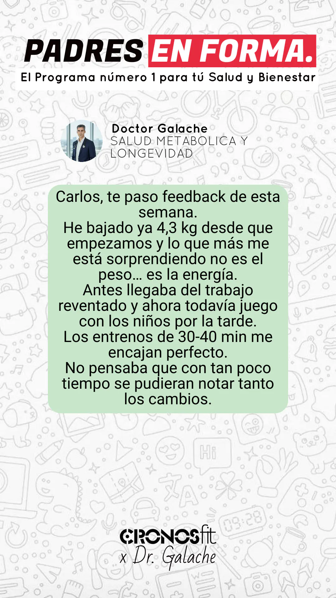 Salud Metabólica & Longevidad para Padres con Vida Exigente 110 Testimonios CronosFit