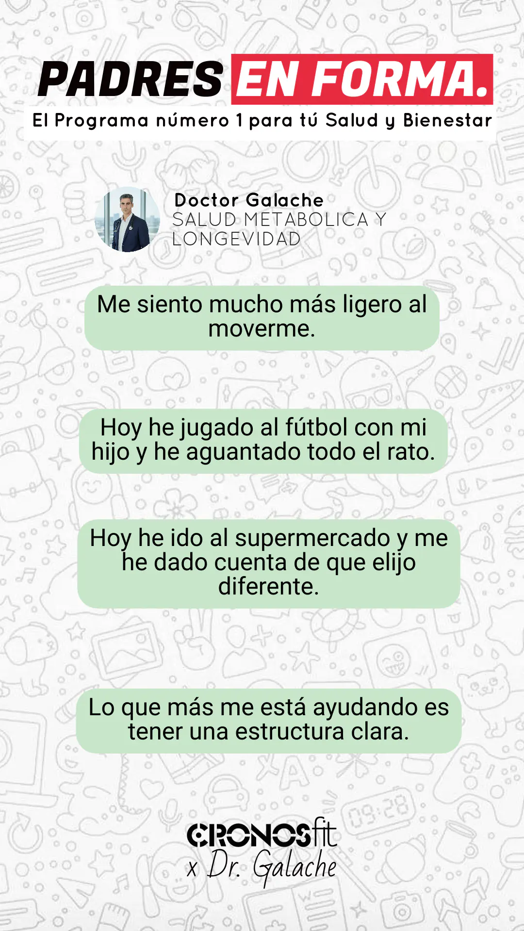 Salud Metabólica & Longevidad para Padres con Vida Exigente 123 Testimonios CronosFit