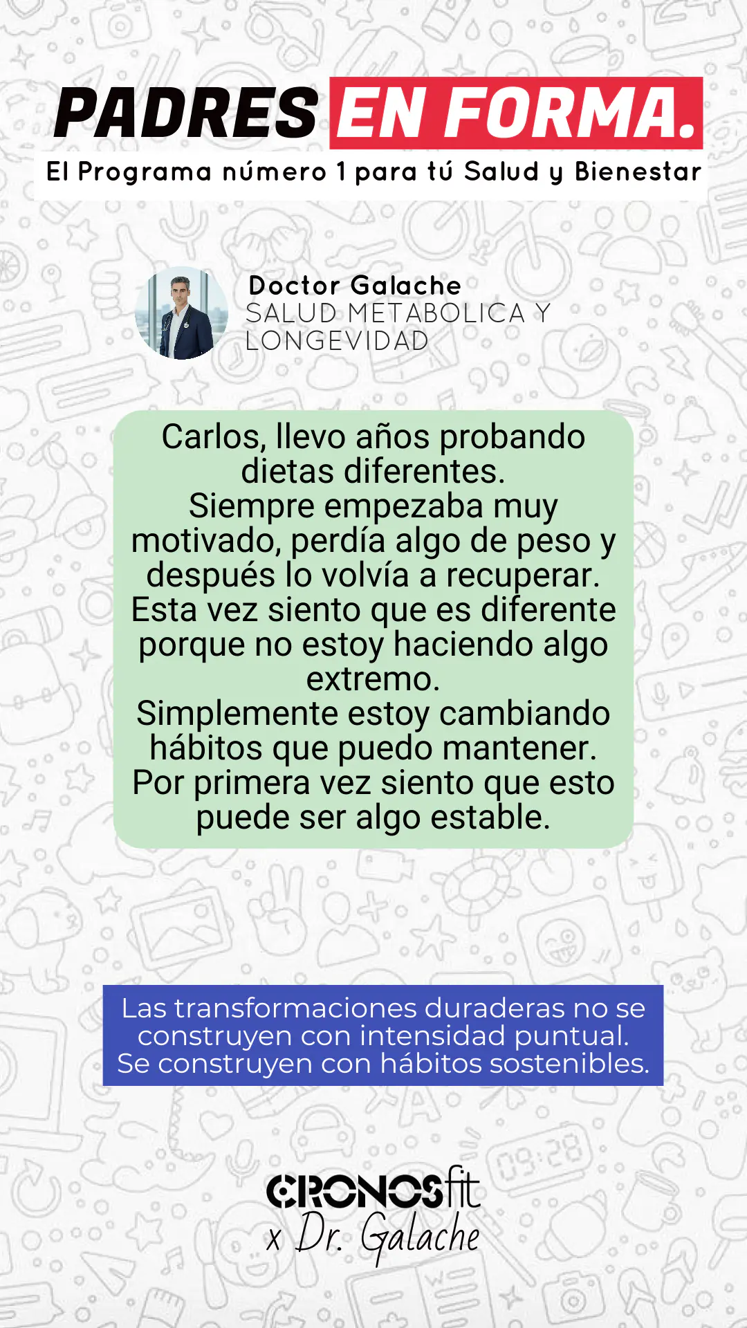 Salud Metabólica & Longevidad para Padres con Vida Exigente 132 Testimonios CronosFit