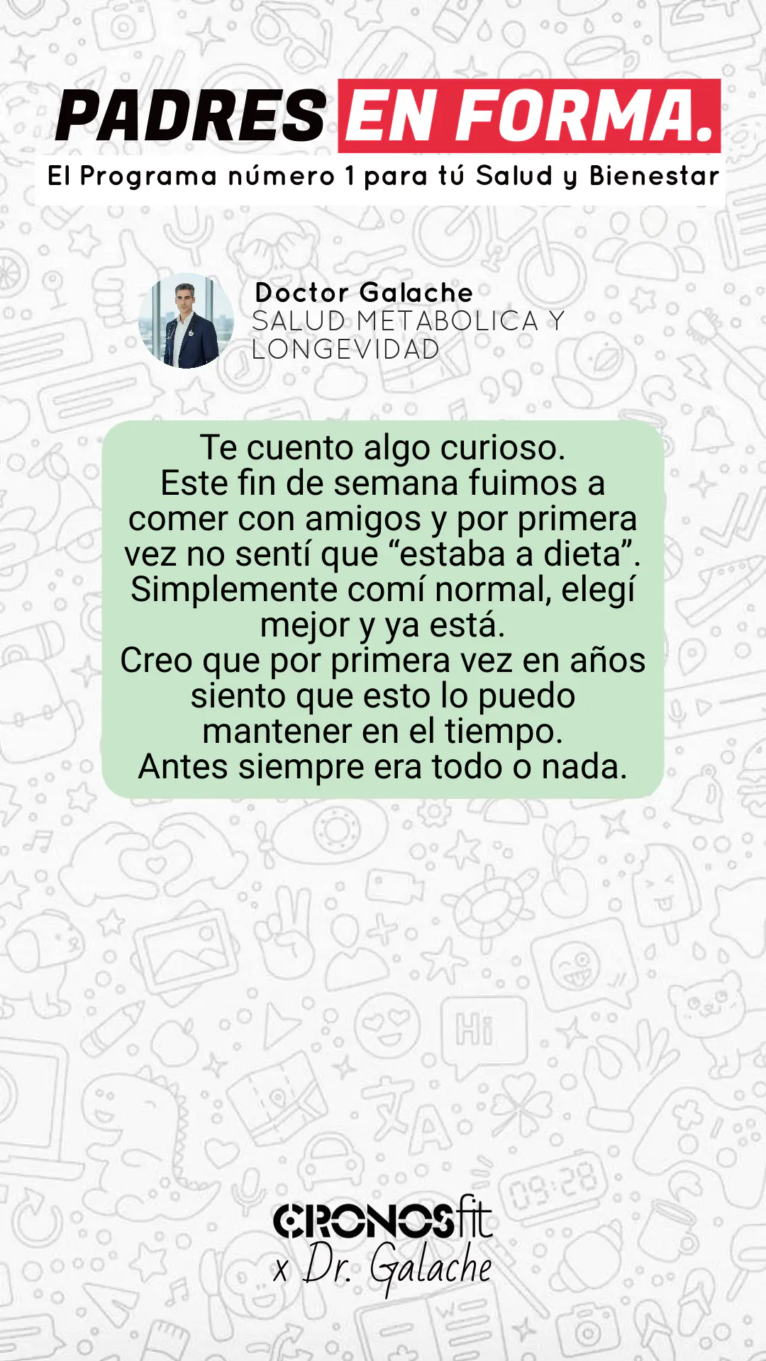 Salud Metabólica & Longevidad para Padres con Vida Exigente 112 Testimonios CronosFit