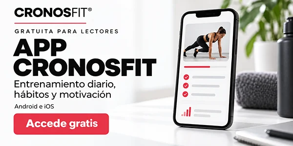Banner de CronosFit con app gratuita
